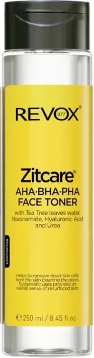 Toner për fytyrë Revox Zitcare AHA-BHA-PHA, 250ml - 1