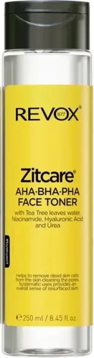 Toner për fytyrë Revox Zitcare AHA-BHA-PHA, 250ml