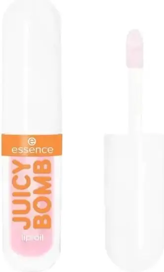 Vaj për buzë Essence Juicy Bomb Party, 01 Peach Perfect, 2.4 ml