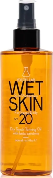 Vaj për nxirje Youth Lab Wet Skin, SPF 20, 200ml
