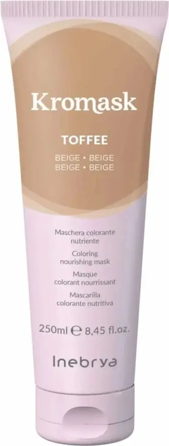 Maskë me ngjyrë për flokë Inebrya Kromask Toffee, 250 ml