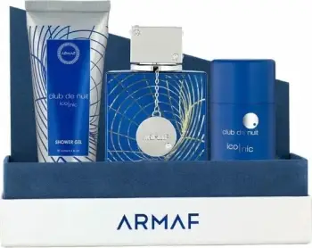 Set për meshkuj Armaf Club De Nuit Blue Iconic, EDP 105 ml + xhel dushi 100 ml + deodorant 75 g