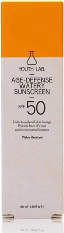 Krem mbrojtës Youth Lab Age Defense Watery Sunscreen SPF 50, 40 ml