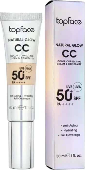 Krem CC për fytyrë Topface Natural Glow Spf 30, 002 Warm Beige, 30ml