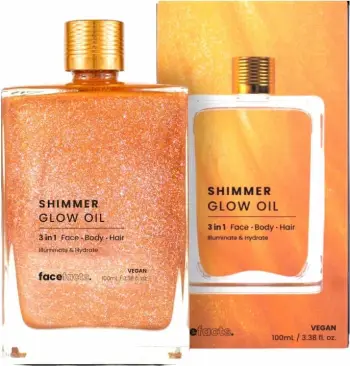 Face Facts 3in1 Shimmer Glow Oil - 100ml - Shkëlqyes-Ndriçues për trup dhe fytyrë