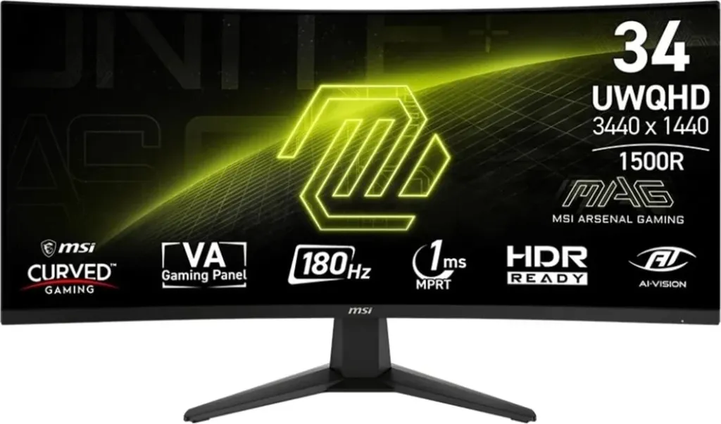 Monitor MSI MAG 346CQ, 34", UWQHD, 180Hz, i zi - 2
