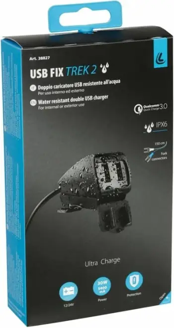 Karikues Usb I Dyfishte Rain Proof 5400ma 12/24v
