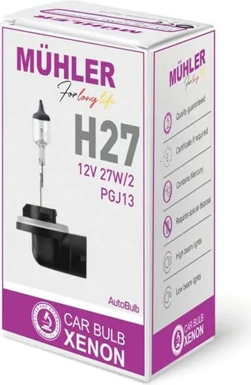 Lampa H27w2 12v 27w Pgj13j Kuti Muhler - 1
