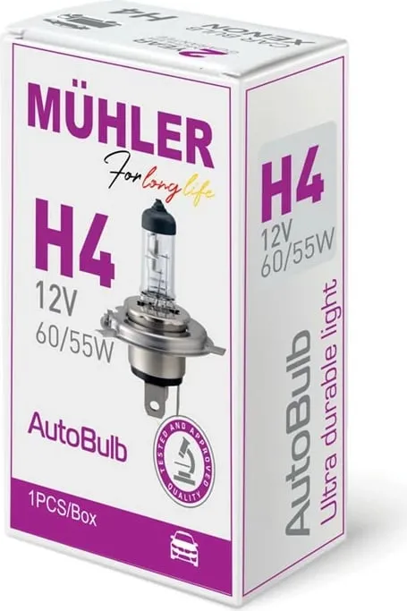 Lampa H4 12v 60/55w Kuti Muhler - 1