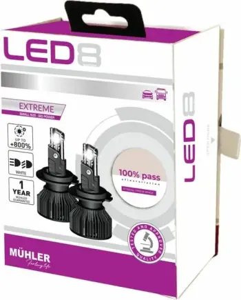 Lampa Led H3 12/24v +800% All Types Led8 Muhler