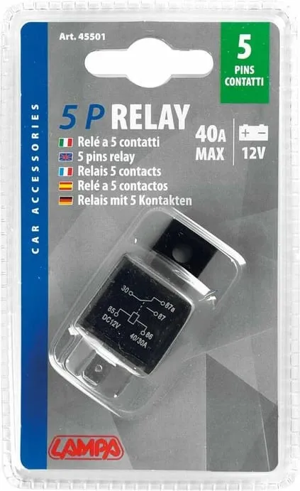 Rele Dritave 30a 12v 5 Dalje - 2