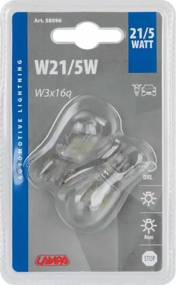 Lampa 12v 21/5w W3x16q Blister Pa Fasung