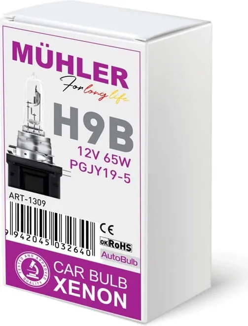 Lampa H9b 12v 65w Pgjy19-5 Kuti Muhler - 1