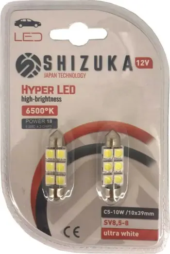Lampa Hyper-led 12v 6500 K C5-10w 6smd X 3chip Ultra White 85181 Shizuka