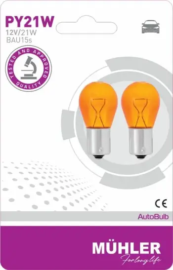 Lampa 12v 21w Py21w Portokall Bau15s Osram