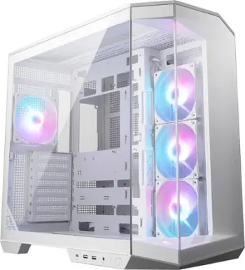 Kuti PC MSI MAG Pano 100R PZ, MIDI Tower, xham i temperuar, e bardhë