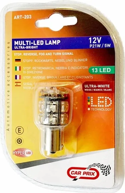 Lampa Led 12v Ba15s-13 Flux Led White - 1