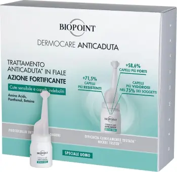Serum për flokë Biopoint Personal Dermocare Anticadura Men, 20x6 ml