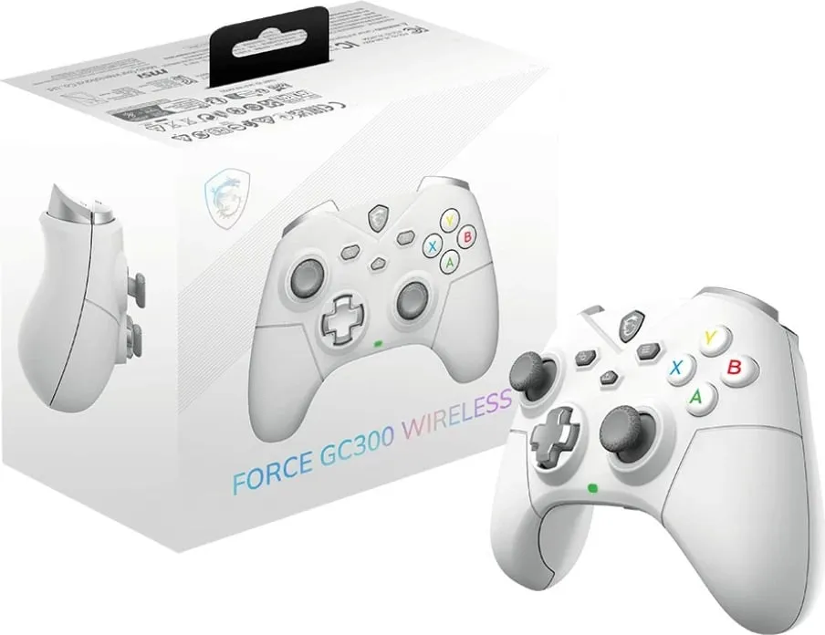 Gamepad MSI FORCE GC300 Wireless, PC, i bardhë - 5
