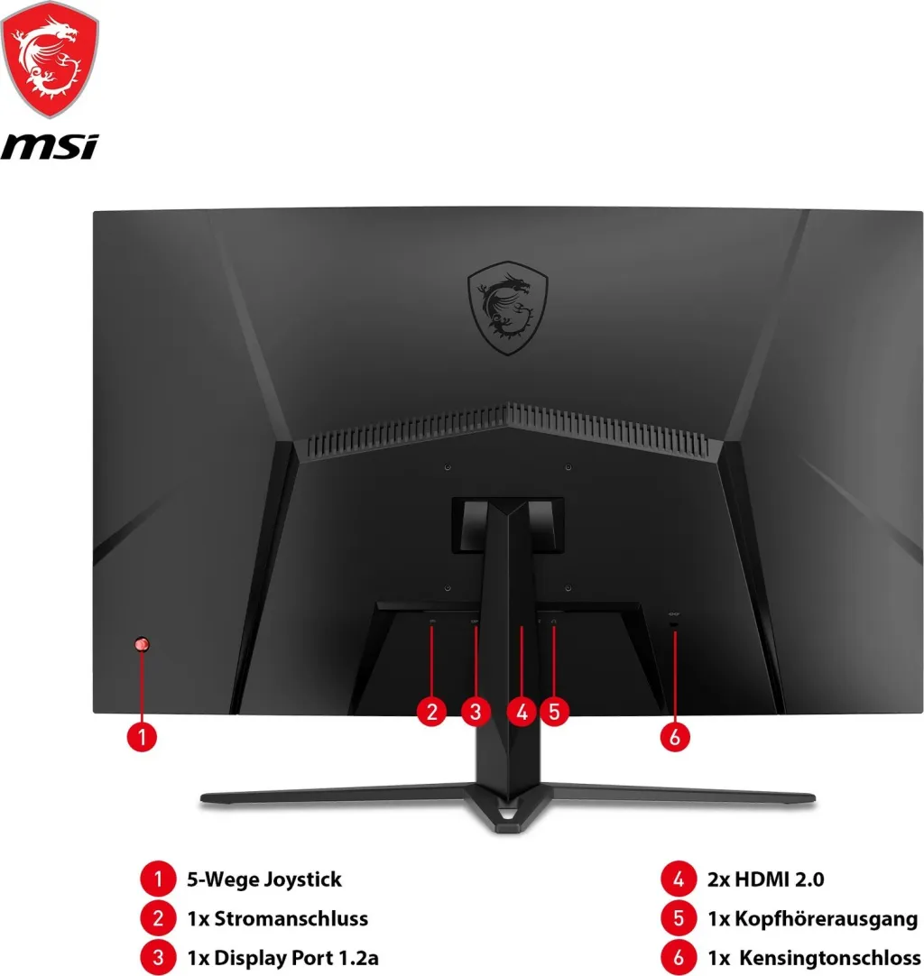 Monitor gaming MSI OPTIX G32C4XDE 31.5 inç 250Hz i zi - 6