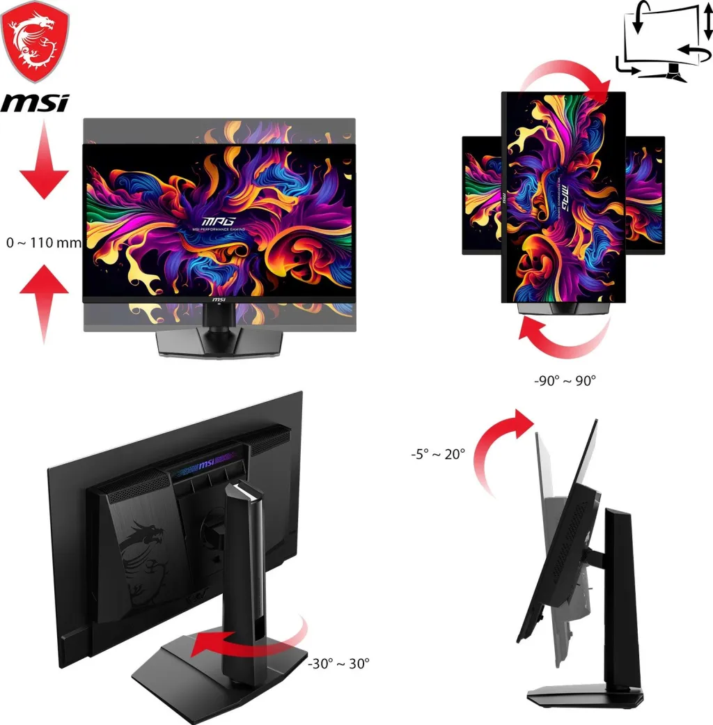 Monitor gaming MSI MPG 271QRXDE, 27 inç, QD-OLED, 360Hz, WQHD - 5