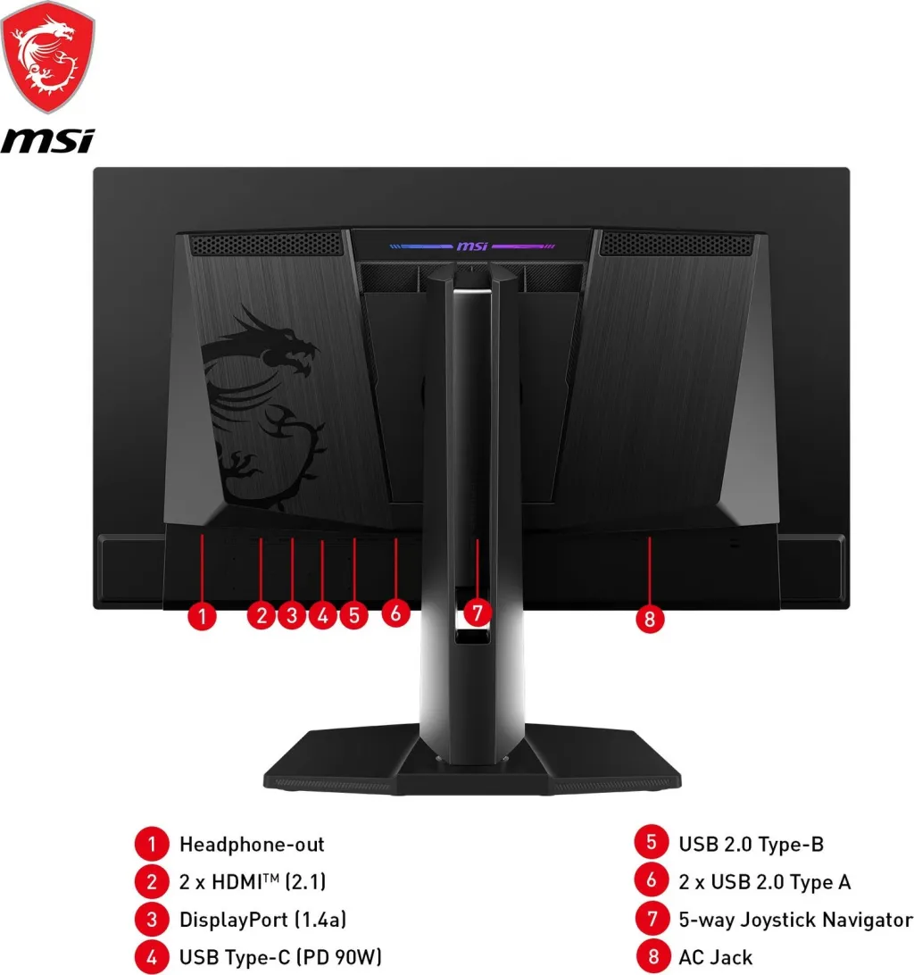 Monitor gaming MSI MPG 271QRXDE, 27 inç, QD-OLED, 360Hz, WQHD - 6