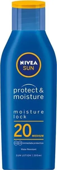 Krem mbrojtës Nivea Protect & Moisture 20 Medium, 200 ml - 1
