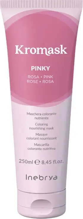 Maskë me ngjyrë për flokë Inebrya Kromask, Pinky, 250 ml