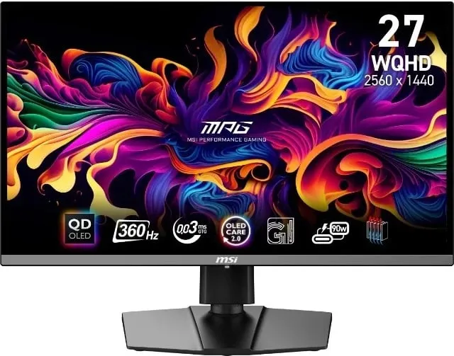 Monitor MSI MPG 271QRX QD-OLED, 26.5'', QHD, 360Hz, i zi - 1