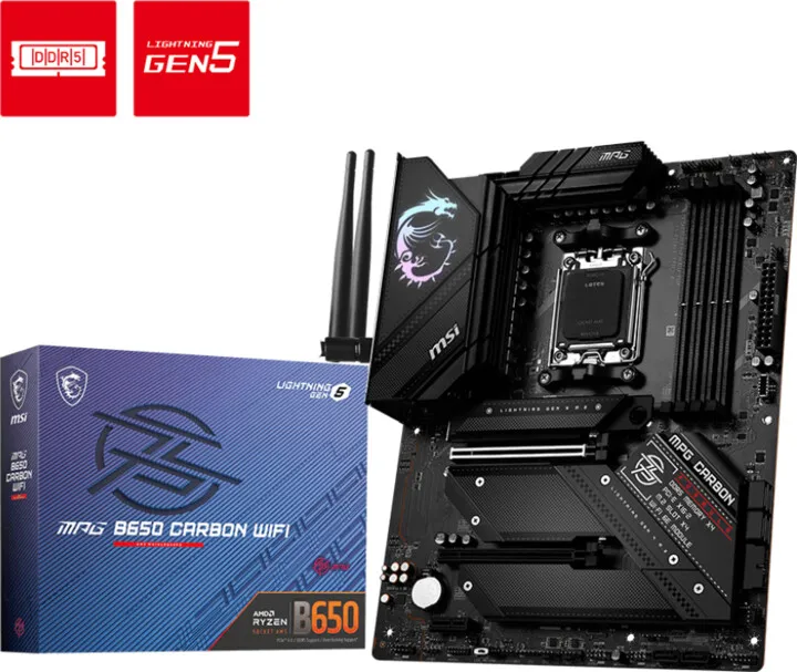 Pllakë amë MSI MPG B650 CARBON WIFI - AMD B650 - 4