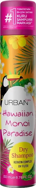 Shampo i thatë për flokë Urban Care Hawaiian Monoi Paradise, 200 ml