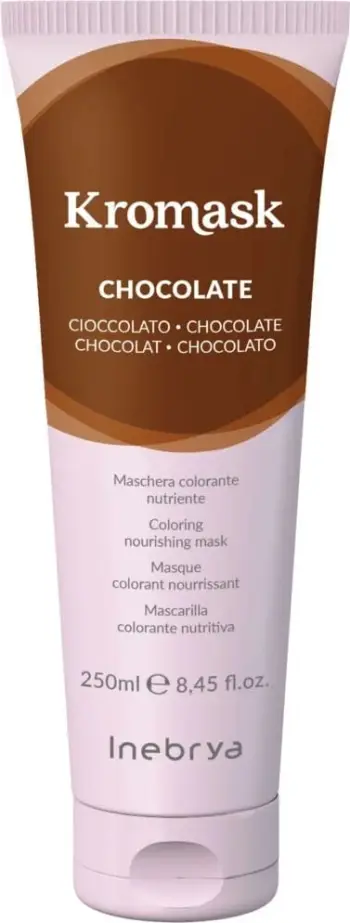 Maskë me ngjyrë për flokë Inebrya, Kromask Chocolate, 250 ml