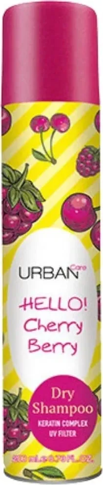 Shampo i thatë për flokë Urban Care Hello Cherry Berry, 200 ml - 1