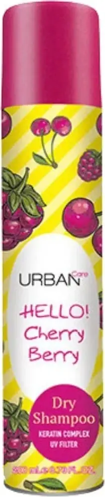 Shampo i thatë për flokë Urban Care Hello Cherry Berry, 200 ml