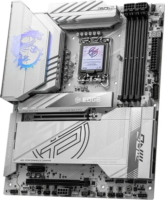 Pllakë amë MSI MPG Z890 EDGE TI WIFI, Intel Z890, LGA 1851, ATX, argjend e bardhë - 3