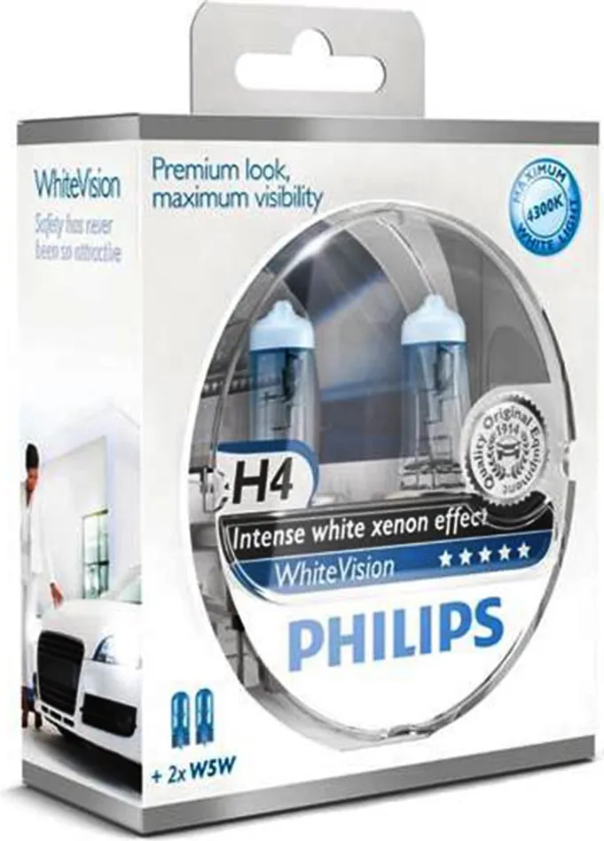 Drita Philips H4 White Vision Ultra 4200 K - 1