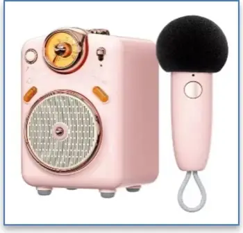 Divoom Mikrofon &amp; Altoparalant me bluetooth me funksion per karaoke