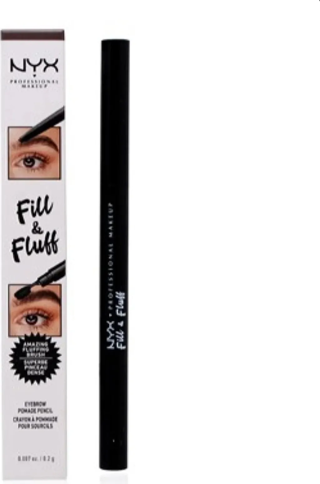 Pomadë për vetulla NYX, Fill & Fluff, Brunette, 0.2 g - 1