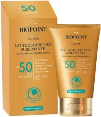 Krem për fytyrë Biopoint, Solaire 50 SPF, 50 ml