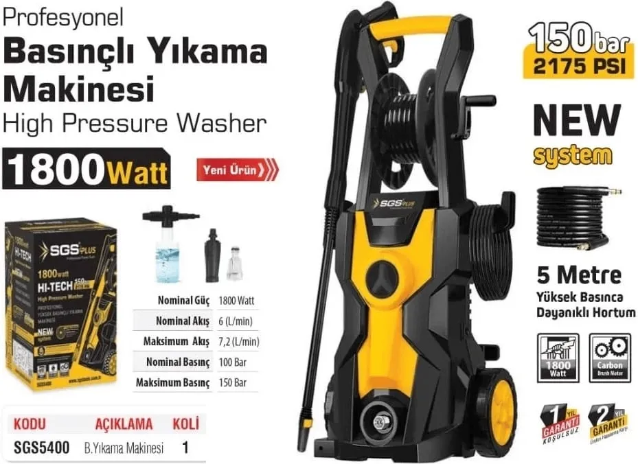 Makinë për larjen e veturave 1800W sgs 5400 - 2