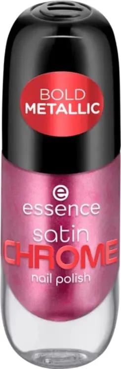 Llak për thonjë Essence Satin Chrome, 03 Meta Maroon, 8 ml