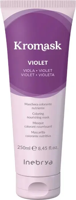 Maskë me ngjyrë për flokë Inebrya Kromask, Violet, 250 ml