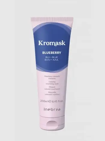 Maskë me ngjyrë për flokë Inebrya Kromask, Blueberry, 250 ml