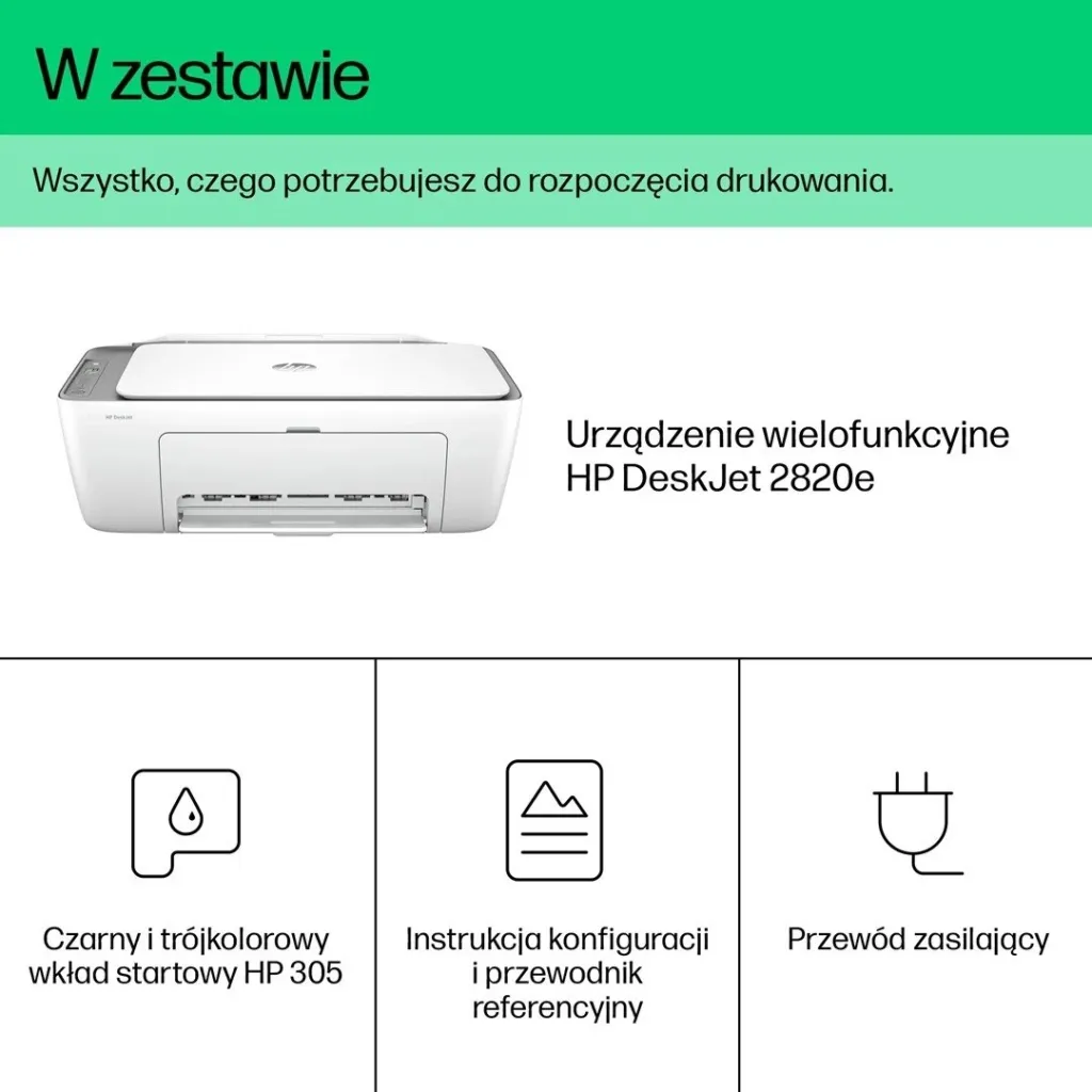 Printer multifunksional HP DeskJet 2820e, Inkjet termal, i hirtë - 41