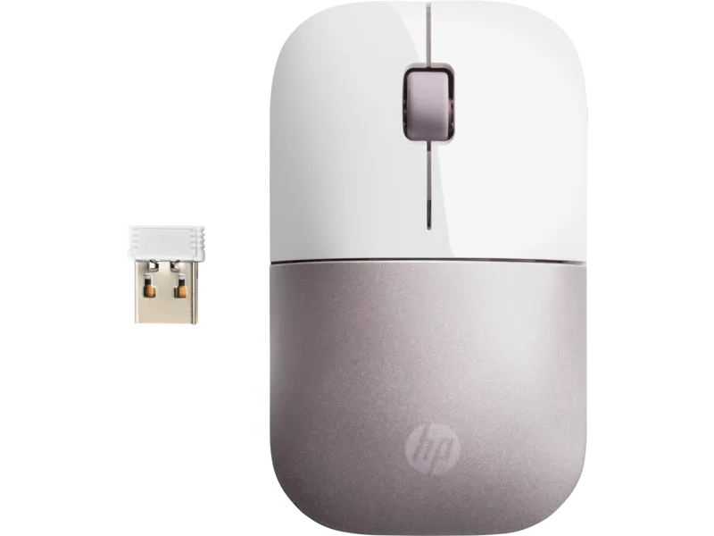Maus HP Wireless, Z3700, i bardhë/ rozë - 1