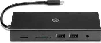 Qendër lidhjeje HP Travel USB-C Multi Port Hub, 1Gbps, e zezë