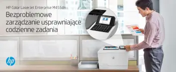 Printer HP Color LaserJet Enterprise M455dn, lazer me ngjyra, i bardhë