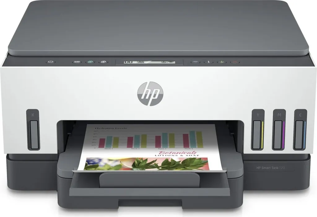 Printer multifunksional HP Smart Tank 720 AIO, termike, i zi - 2