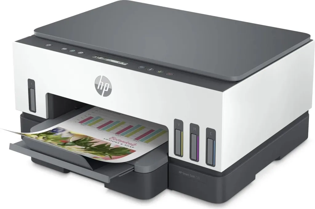 Printer multifunksional HP Smart Tank 720 AIO, termike, i zi - 3