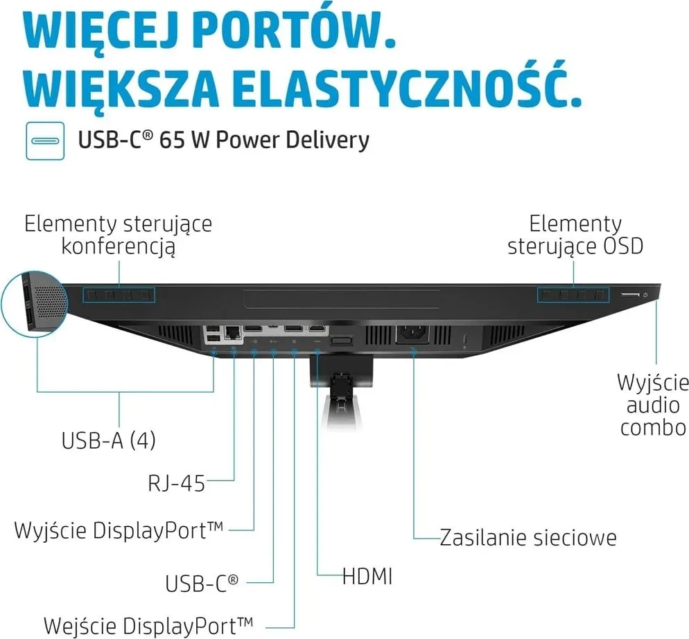 Monitor HP E24m G4, 23.8", Full HD, IPS, USB-C, i zi - 4